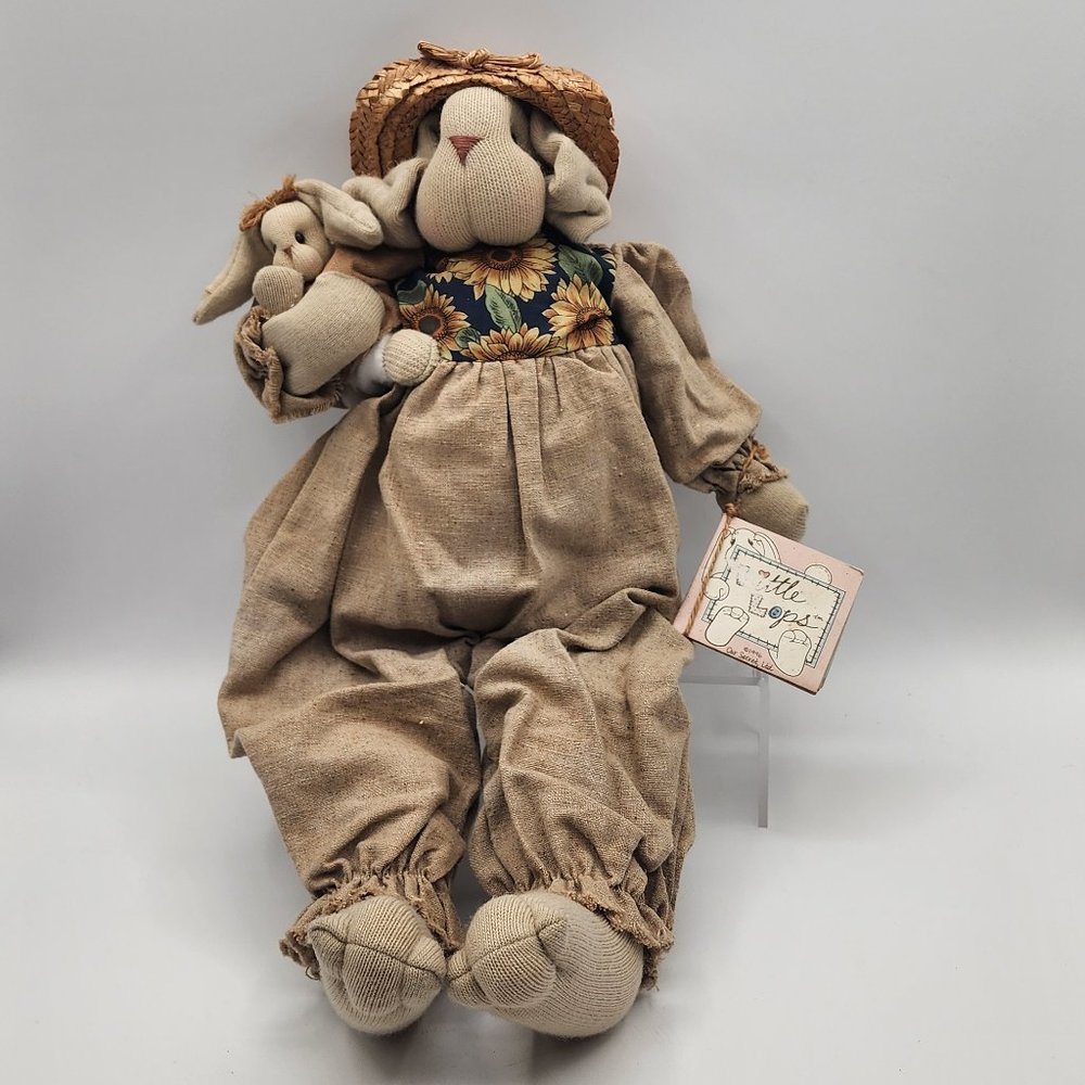 Little Lops by Our Secret Ltd 1st Edition Vintage 1996 Bunny Rabbit with Baby